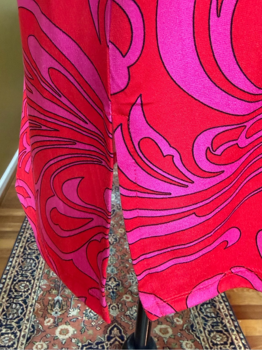Michael Kors V-neck Paisley Tunic Top (Sz XL) - Picture 5 of 9